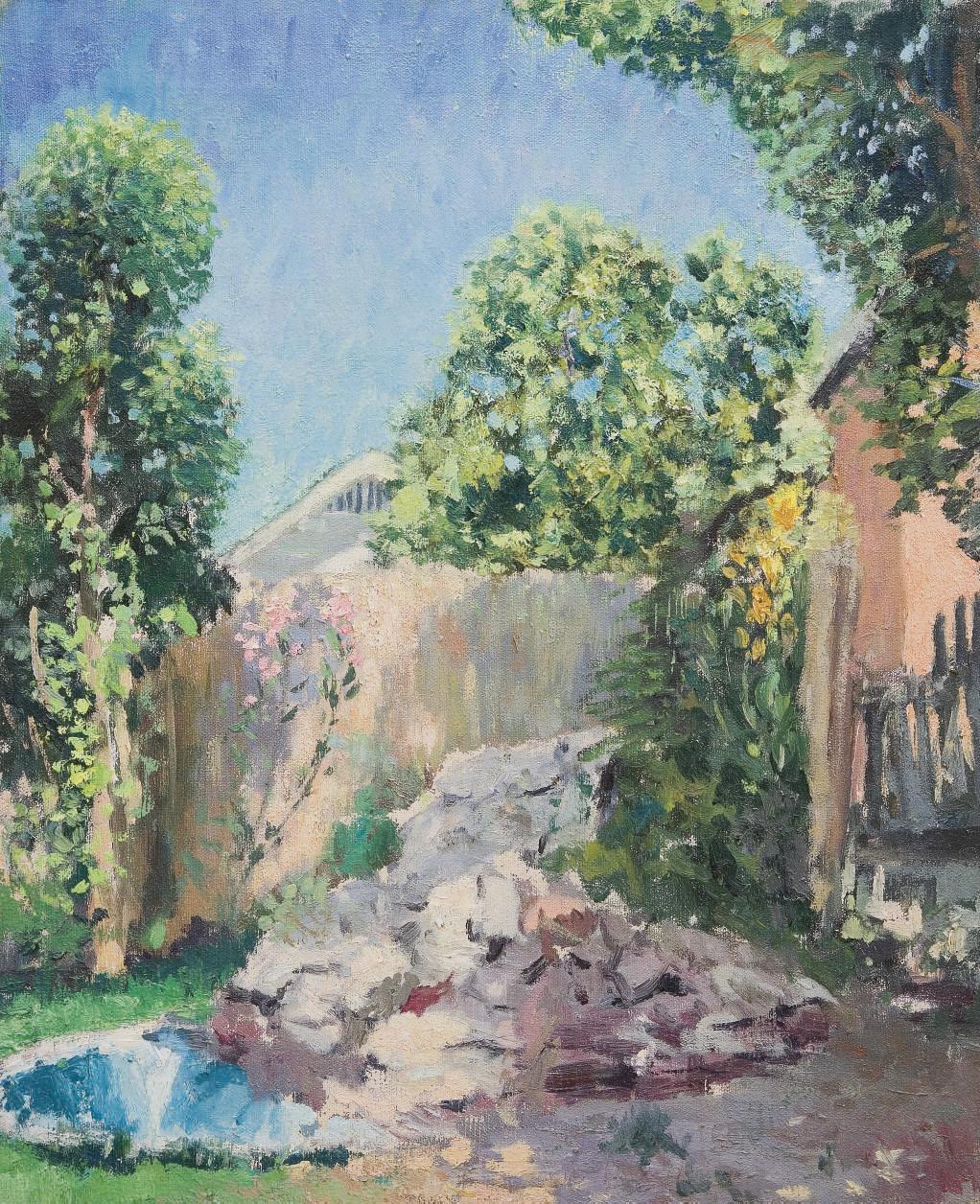 Benjamin Chambers Brown - View of a Garden