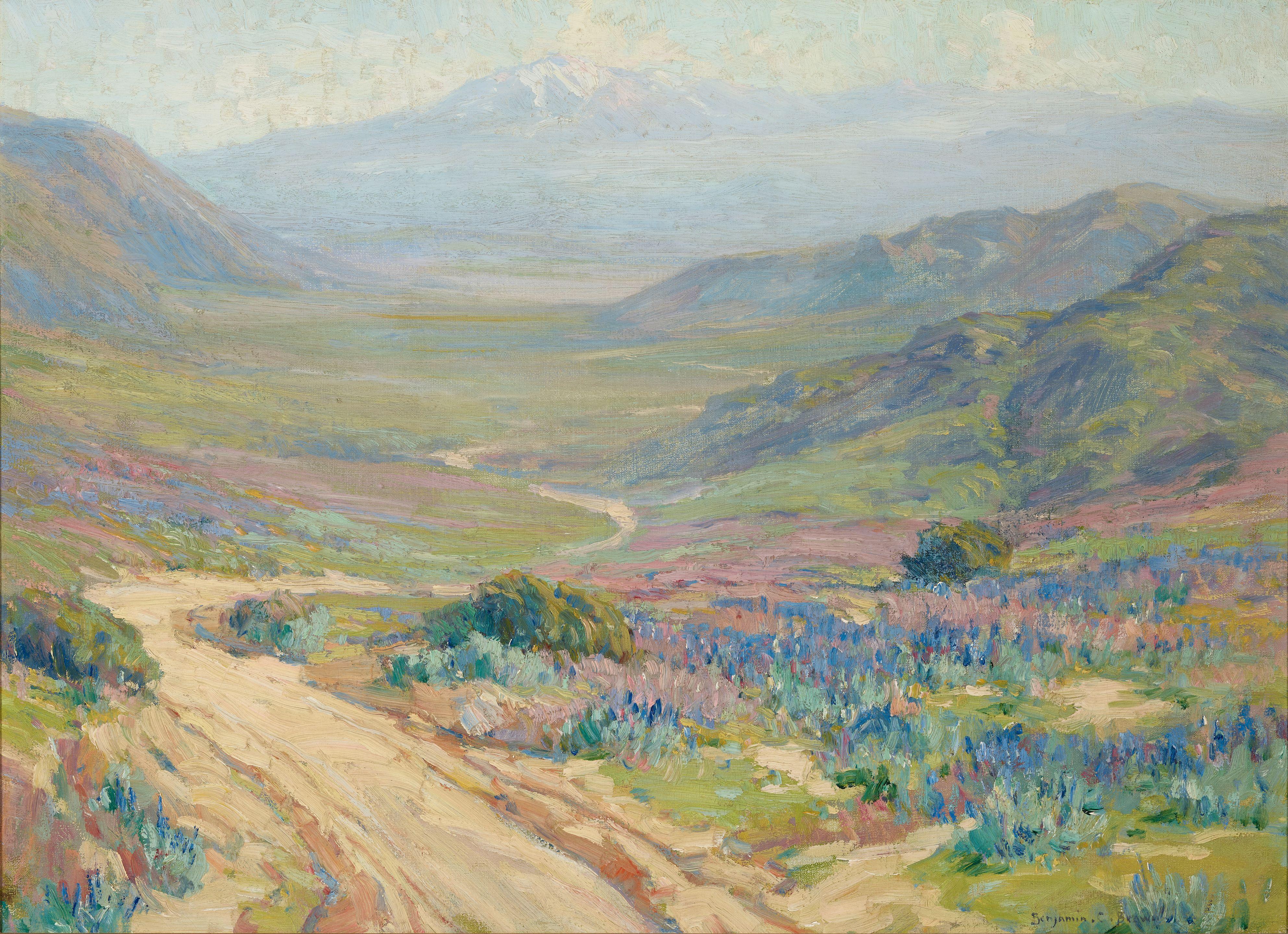 Benjamin Chambers Brown - Wildflowers in an extensive landscape