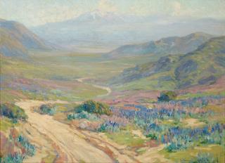 Benjamin Chambers Brown - Wildflowers in an extensive landscape