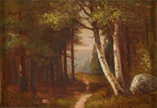 Benjamin Champney - A Woodland Path