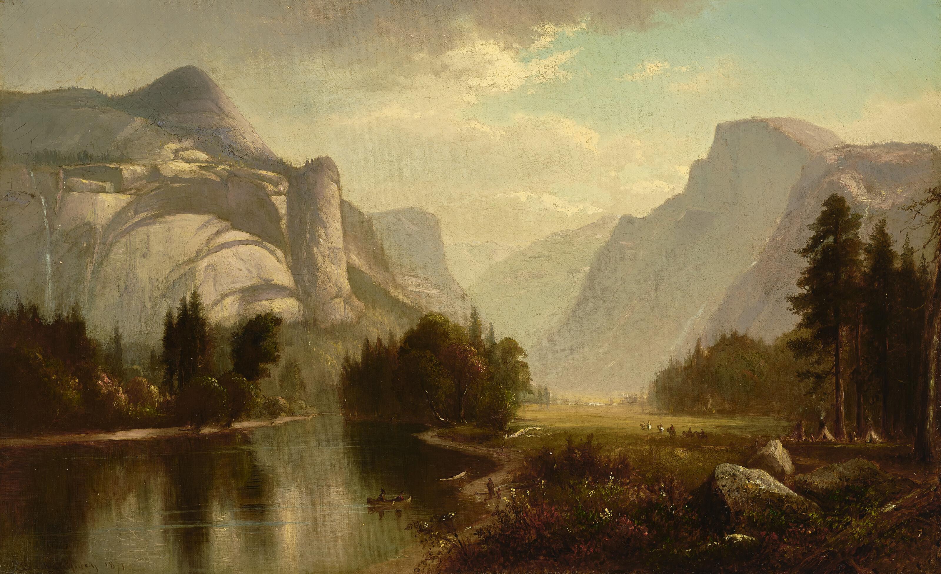 Benjamin Champney - Grandeurs of the Yosemite Valley, California