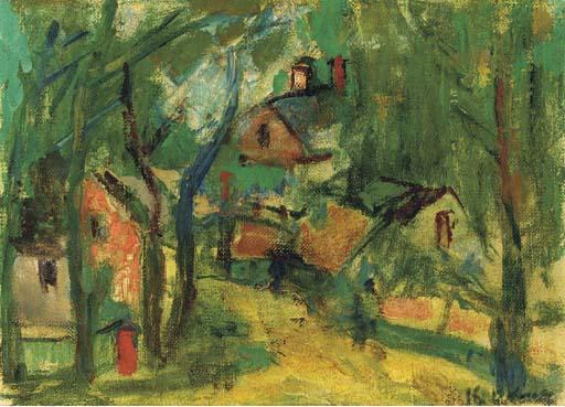 Benjamin D. Kopman - Landscape With Houses