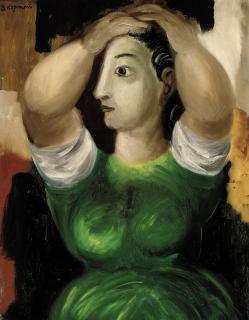 Benjamin D. Kopman - Woman dressing her hair