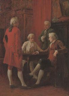 Benjamin Eugène Fichel - A game of chess