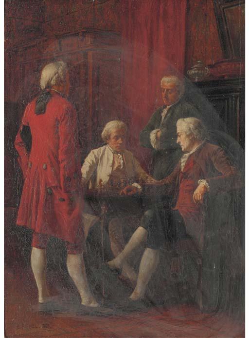 Benjamin Eugène Fichel - A Game of Chess