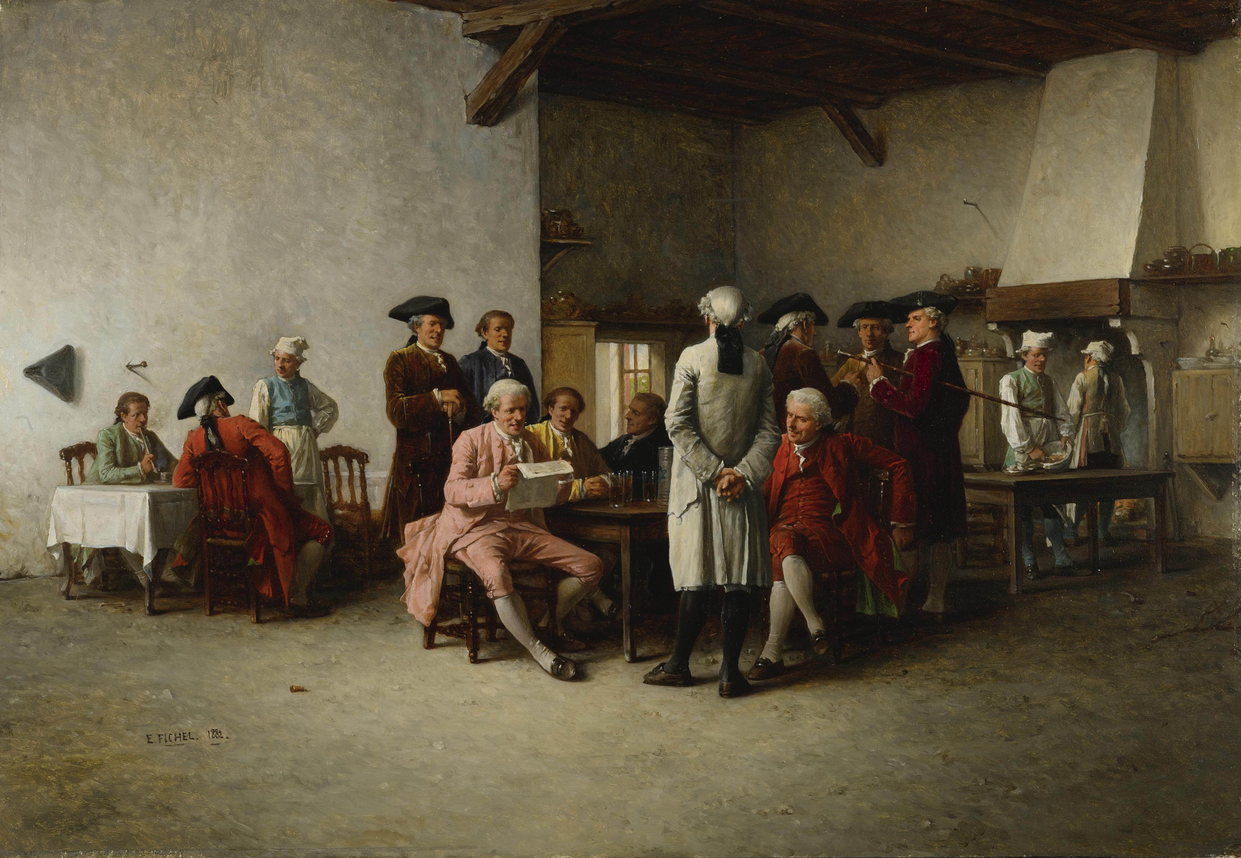 Benjamin-Eugène Fichel - The Clubroom