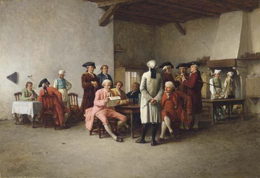 Benjamin Eugène Fichel - The Clubroom