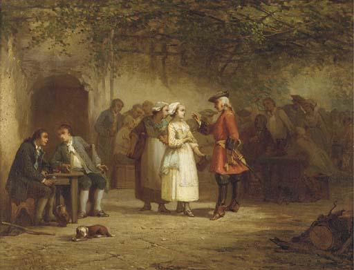 Benjamin Fichel - Flirtation At The Tavern