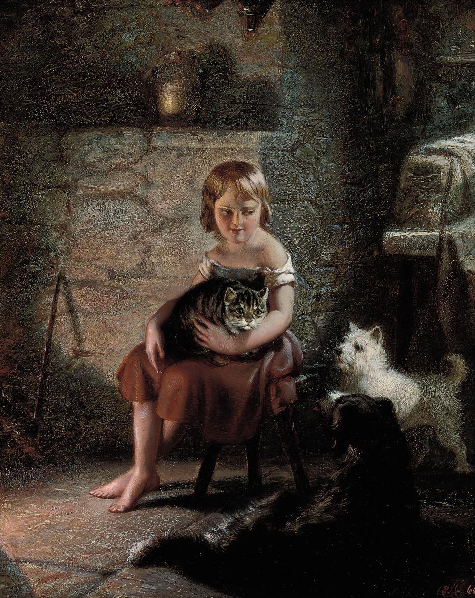 Benjamin Franklin Reinhart - Kitty\'s pets