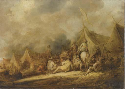 Benjamin Gerritsz. Cuyp - Accampamento di Soldati