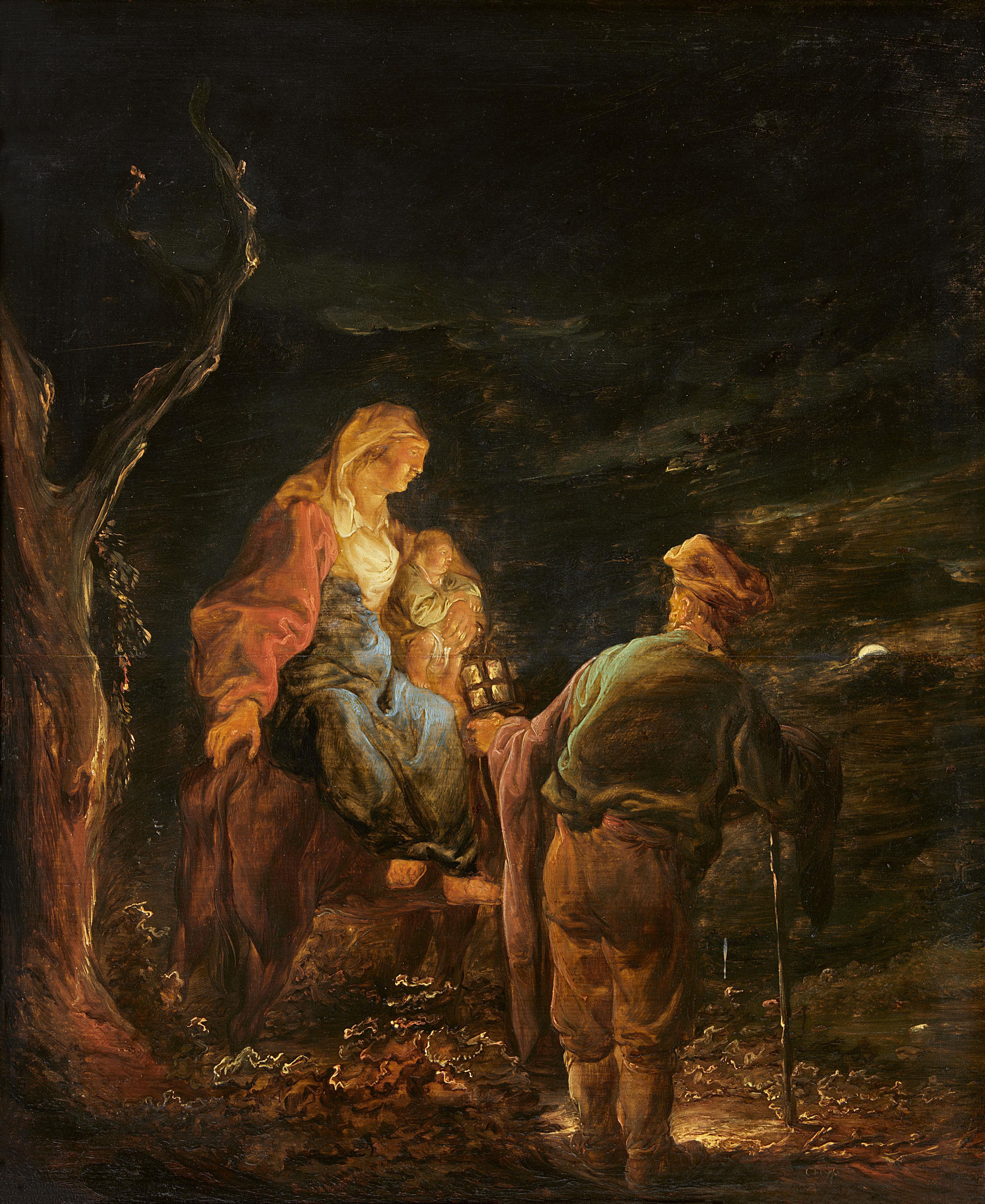 Benjamin Gerritsz Cuyp - Die Rast auf der Flucht nach Ägypten