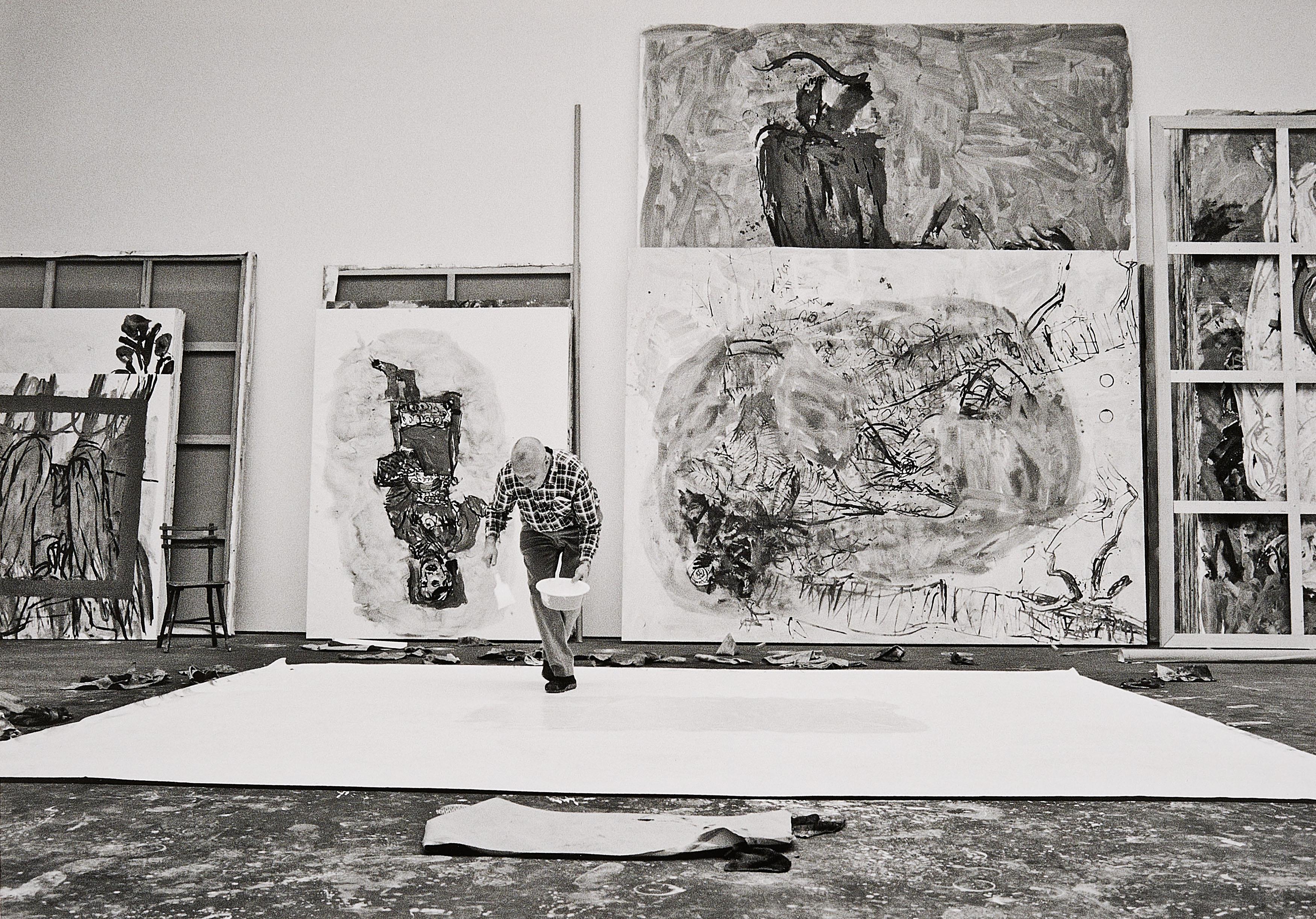 Benjamin Katz - Georg Baselitz im Atelier.