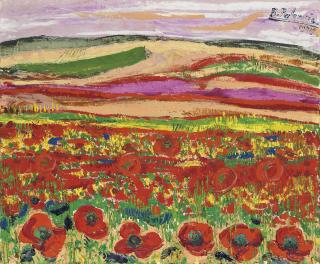 Benjamín Palencia - Amapolas