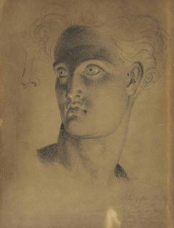 Benjamin Robert Haydon - Study For The Head Of Uriel For \'Satan And Uriel\'
