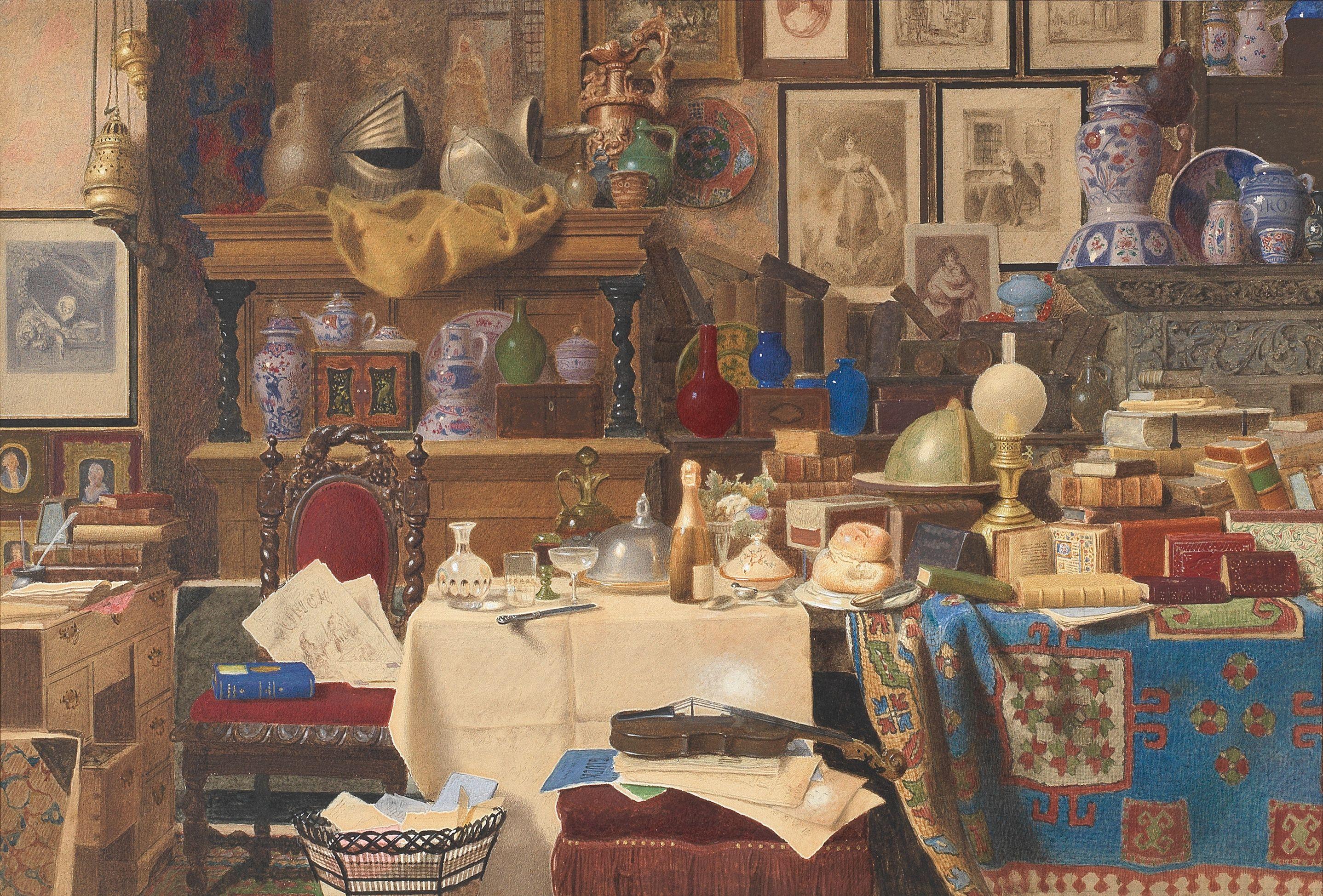 Benjamin Walter Spiers - The collector\'s study