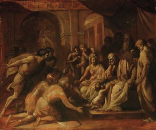 Benjamin West - Study for Pyrrhus when a child brought before Glaucias