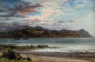 Benjamin Williams Leader, R.A. - A coastal landscape