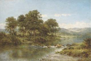 Benjamin Williams Leader, R.A. - A stream from the hills