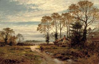 Benjamin Williams Leader, R.A. - An Autumn Morning After Rain