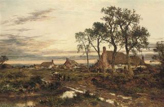Benjamin Williams Leader, R.A. - Evening after rain, Worcestershire