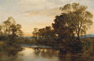 Benjamin Williams Leader, R.A. - Evening glow