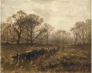 Benjamin Williams Leader, R.A. - In Spetchley Park, Worcestershire