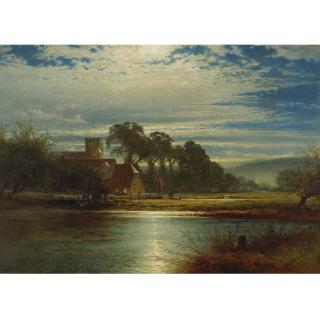 Benjamin Williams Leader, R.A. - Manor On The River
