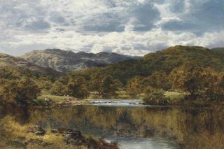 Benjamin Williams Leader, R.A. - On the Llugwy, below Capel Curig