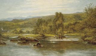 Benjamin Williams Leader, R.A. - On the Llugwy, below Capel Curig