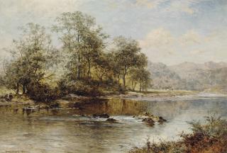 Benjamin Williams Leader, R.A. - On The River Llugwy, Wales