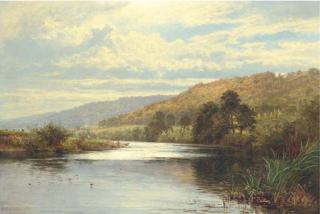 Benjamin Williams Leader, R.A. - On The Thames