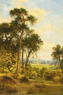 Benjamin Williams Leader, R.A. - The Clearing In The Grove