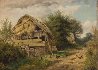 Benjamin Williams Leader, R.A. - The Roadside Shed