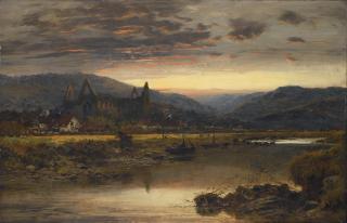 Benjamin Williams Leader, R.A. - View Of Tintern Abbey From The River