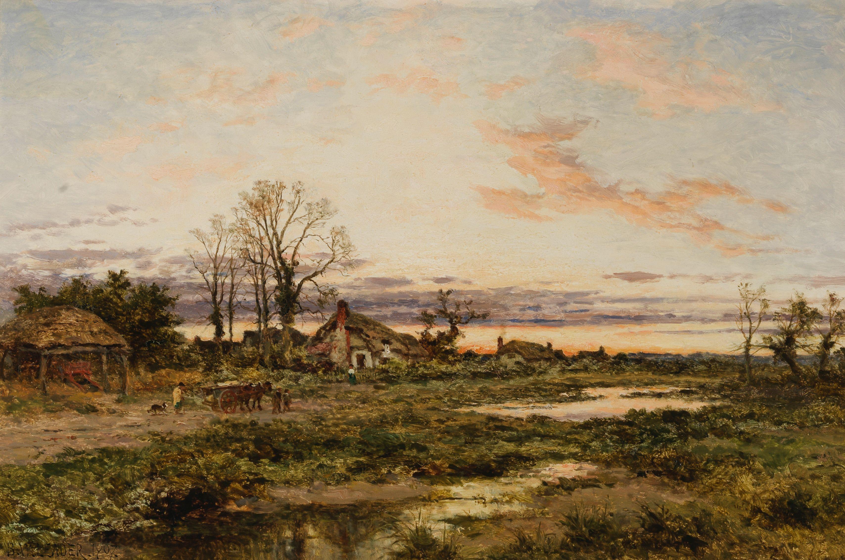 Benjamin Williams Leader, RA - A Worcestershire Common Evening