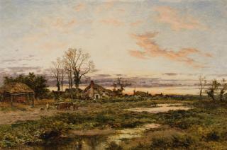 Benjamin Williams Leader, RA - A Worcestershire Common Evening