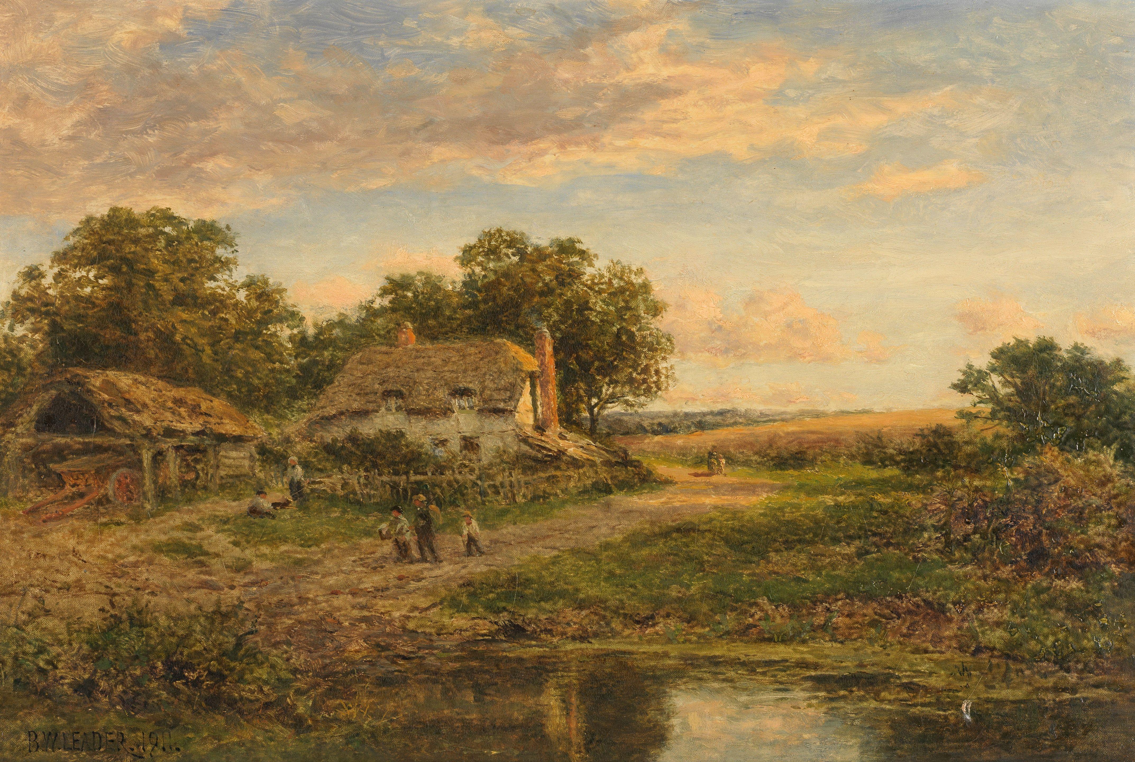 Benjamin Williams Leader, RA - A Worcestershire cottage