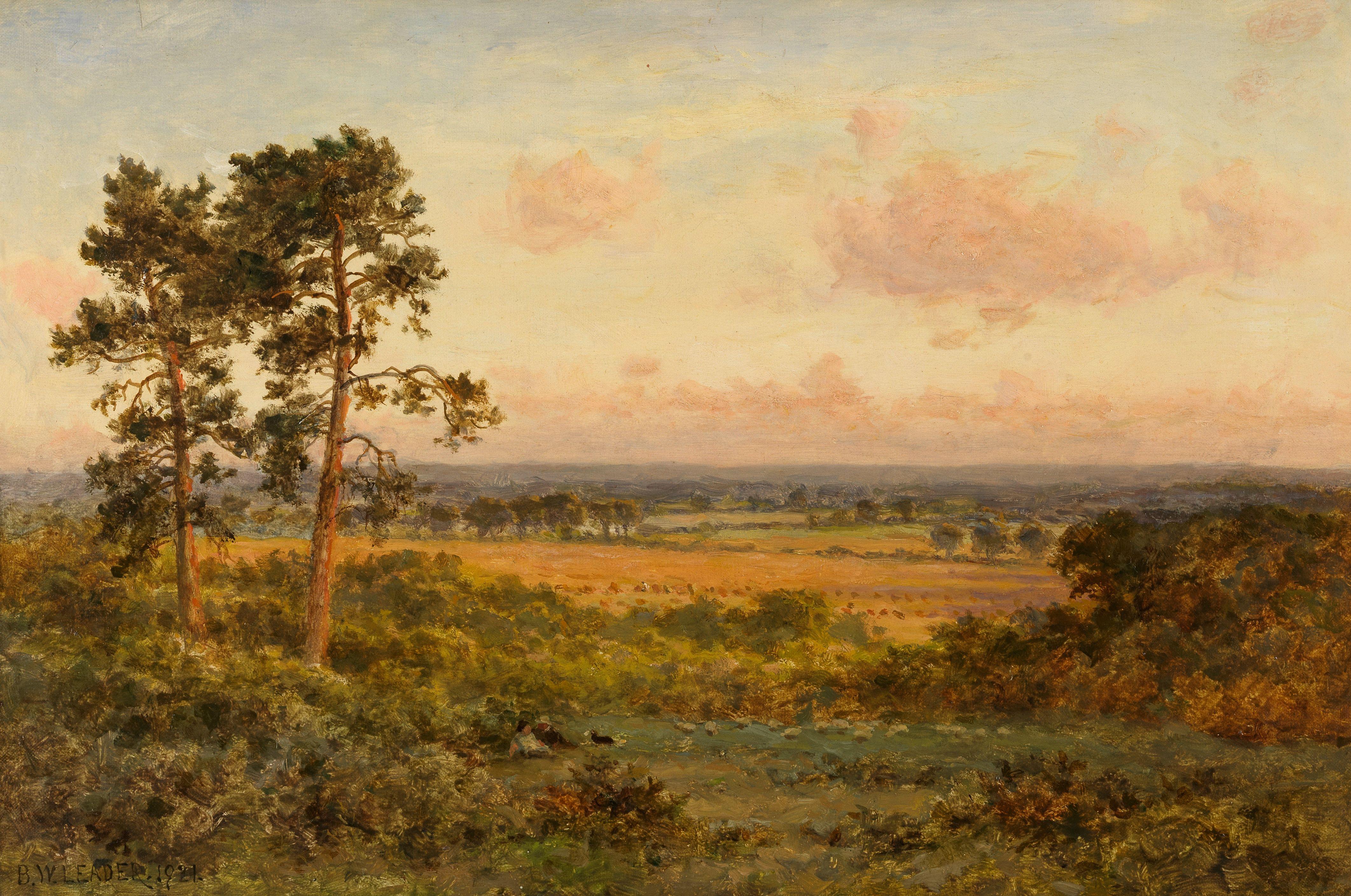 Benjamin Williams Leader, RA - \'An Autumn Evening\'