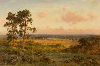 Benjamin Williams Leader, RA - \'An Autumn Evening\'