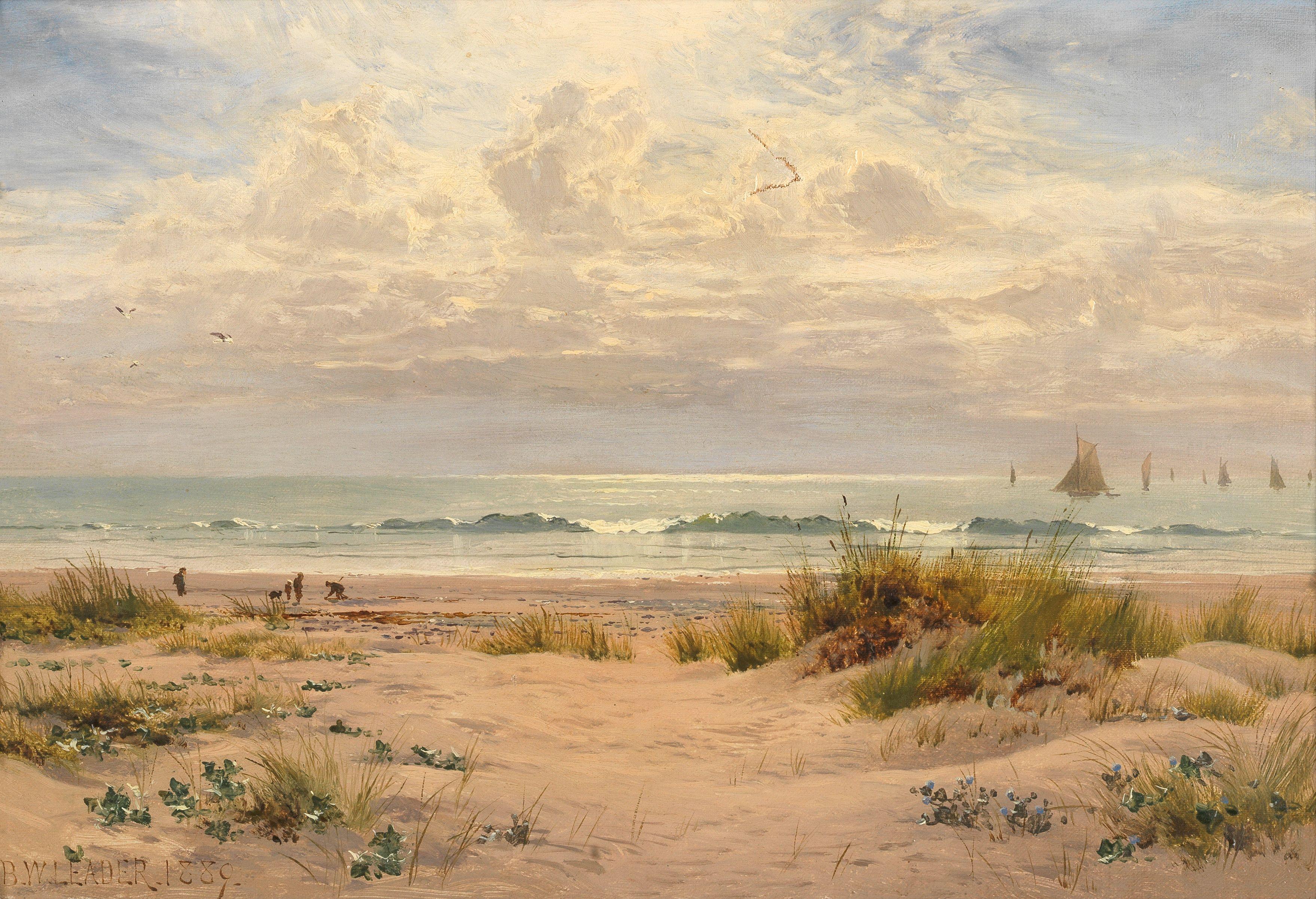 Benjamin Williams Leader, RA - Coastal scene