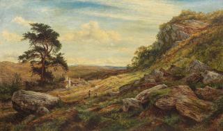 Benjamin Williams Leader, RA - On the hill above Betws-y-Coed
