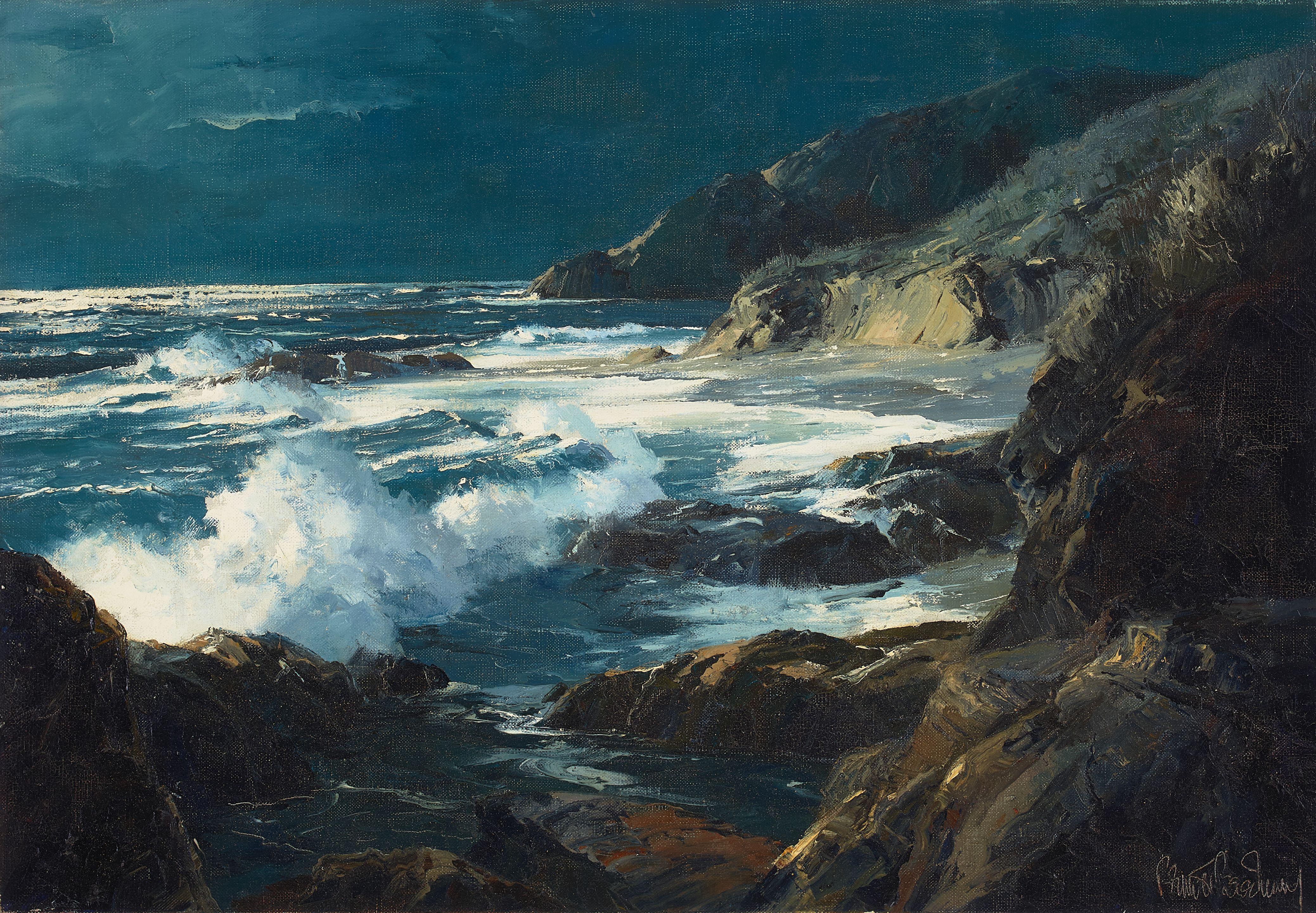 Bennett Bradbury - Moon in Pisces 18 x 26 1/4 in. unframed