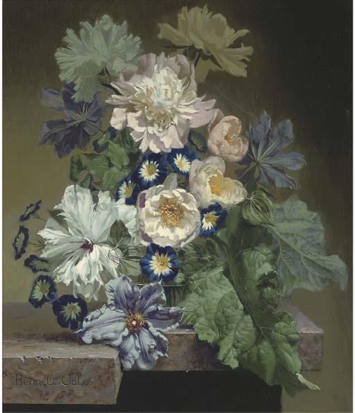 Bennett Oates - Still life with Peonies