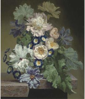 Bennett Oates - Still life with Peonies