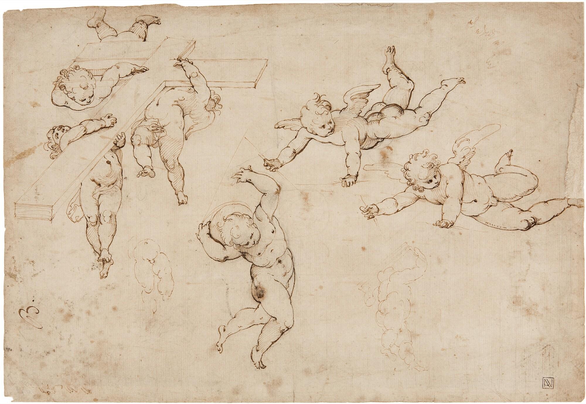 Benno Adam - Bauer mit heubeladenem Pferdefuhrwerk, im Hintergrund