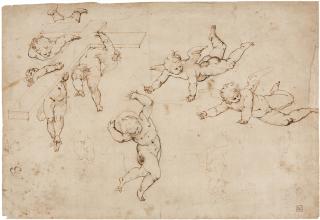 Benno Adam - Bauer mit heubeladenem Pferdefuhrwerk, im Hintergrund