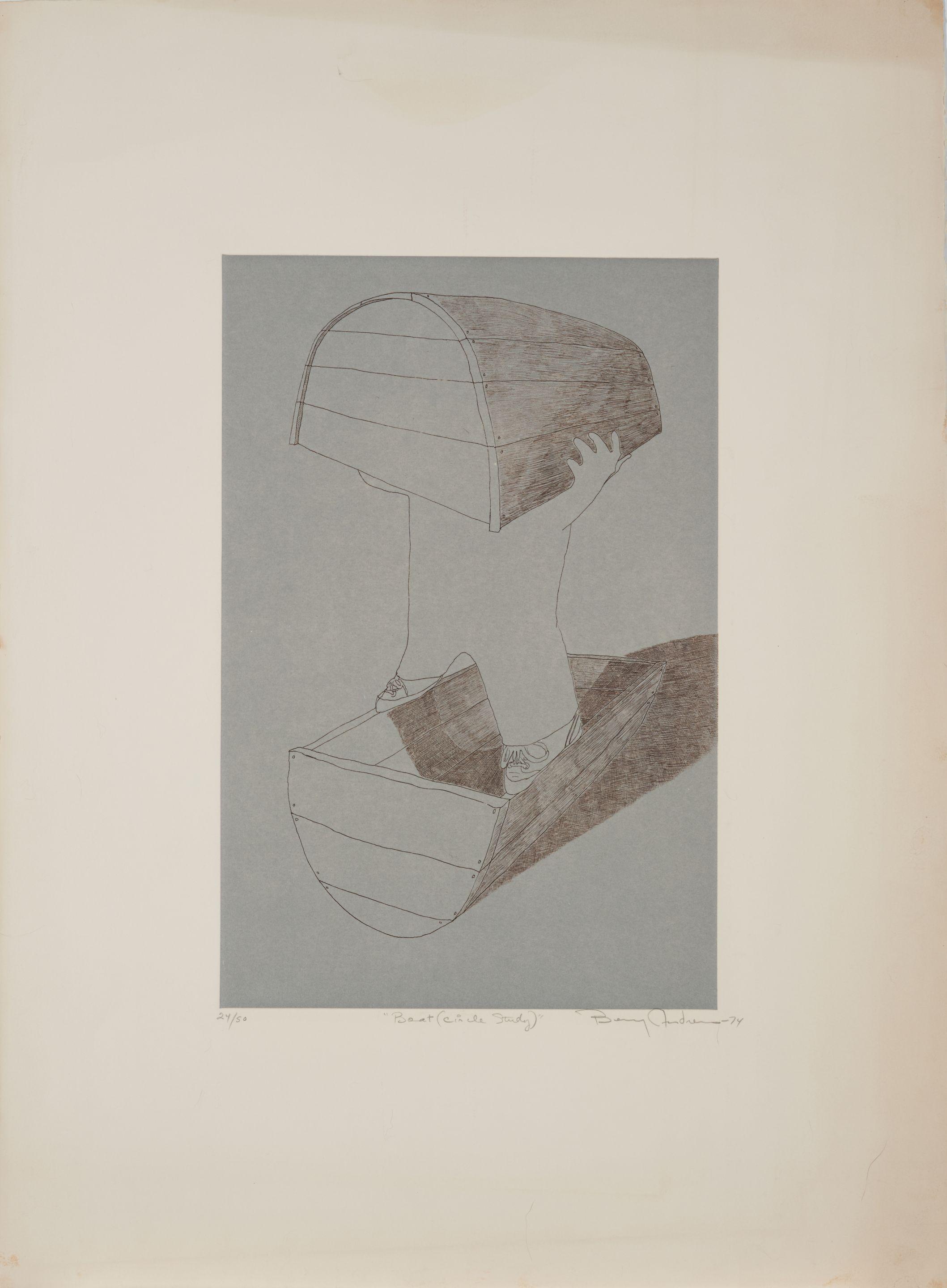 Benny Andrews - Boat (Circle Study)