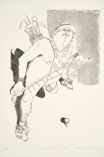 Benny Andrews - Three Works from the Sexism Series: Sexist (Sexism Study), Boxer (Sexism Study), and Sexism