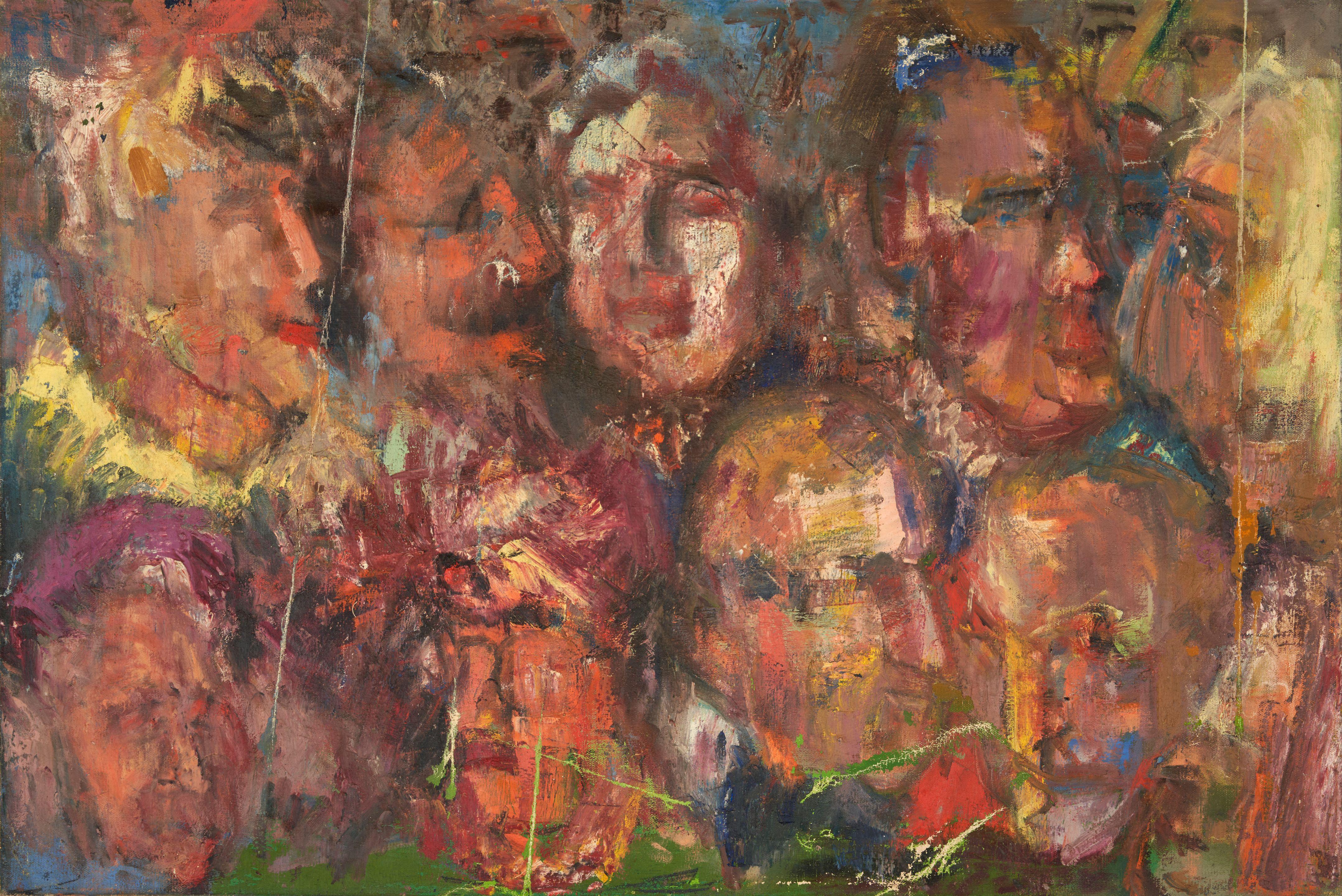 Benny Andrews - Untitled 27 x 39 in. (68.6 x 99.1 cm) unframed