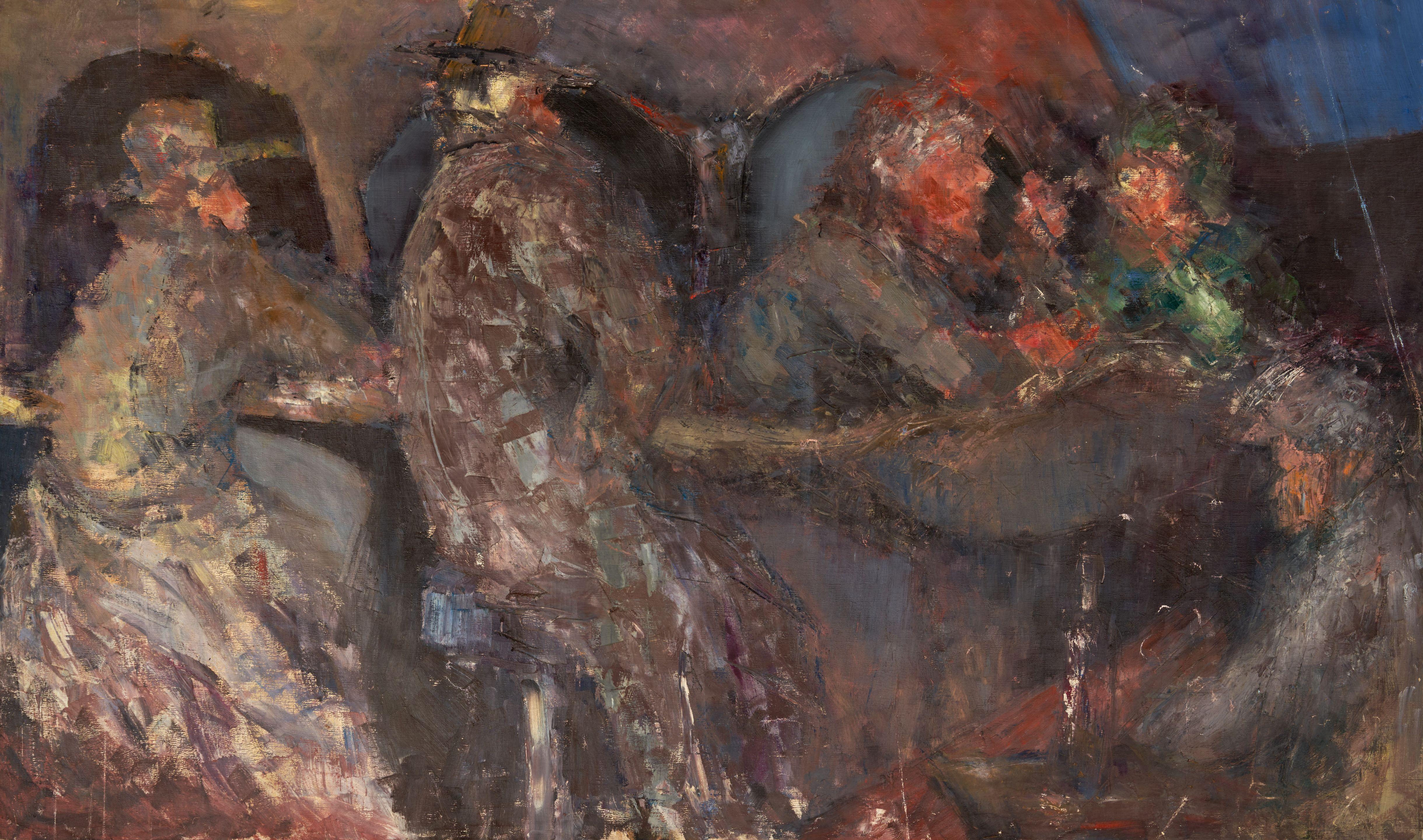 Benny Andrews - Untitled 31 3/4 x 52 in. (80.6 x 132.1 cm) unframed